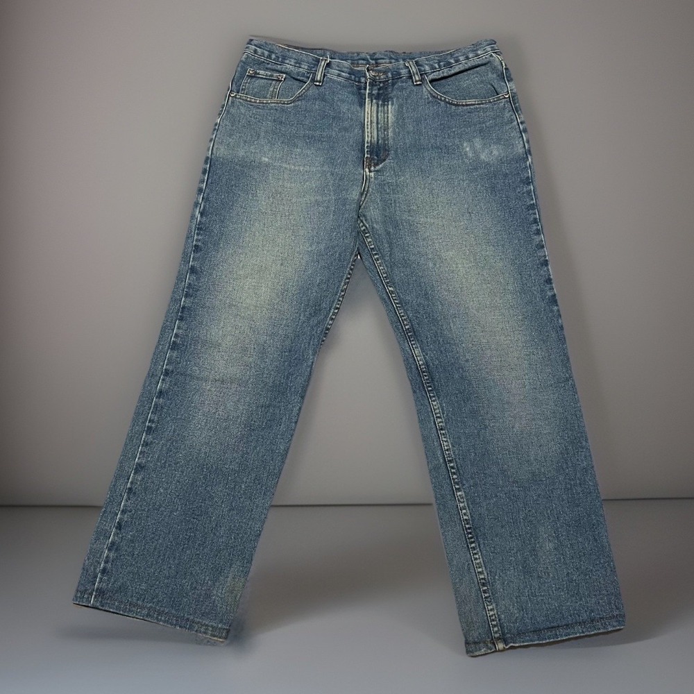Armani Jeans Men's Light Blue Slim Straight Denim